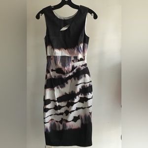 NWT Karen Millen Tie Dye Stripe Dress -US4 / UK8 / EU 36